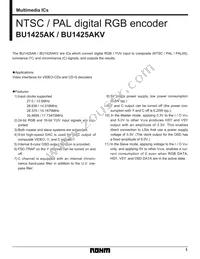 BU1425AKV Datasheet Cover