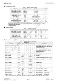 BU1521GVW-E2 Datasheet Page 2