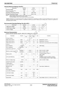 BU16501KS2-E2 Datasheet Page 5