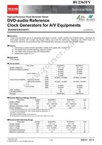 BU2285FV-E2 Datasheet Cover