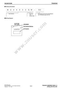 BU24033GW-E2 Datasheet Page 19