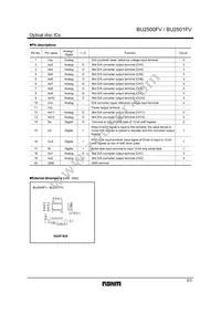 BU2501FV-E2 Datasheet Page 3
