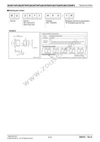 BU3071HFV-TR Datasheet Page 21