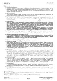 BU3087FV-E2 Datasheet Page 21