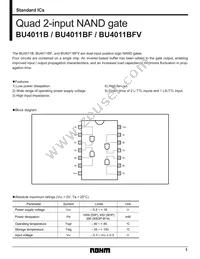 BU4011B Datasheet Cover