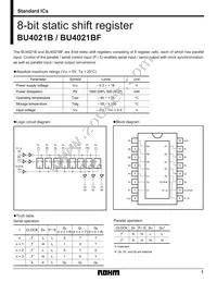 BU4021BF-E2 Datasheet Cover