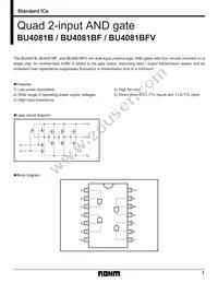 BU4081BFV-E2 Datasheet Cover