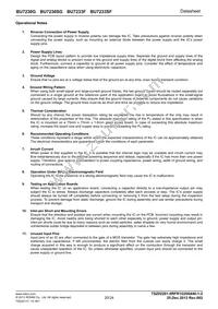 BU7230SG-TR Datasheet Page 20