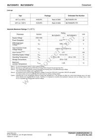 BU7255SHFV-TR Datasheet Page 2