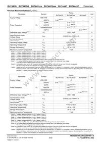BU7442SFVM-TR Datasheet Page 4