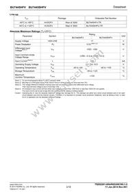 BU7445SHFV-TR Datasheet Page 2
