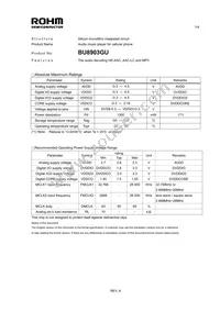 BU8903GU-E2 Datasheet Cover