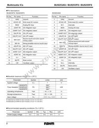 BU9253AS Datasheet Page 2
