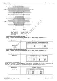 BU9414FV-E2 Datasheet Page 19