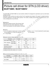 BU9716BK Datasheet Cover