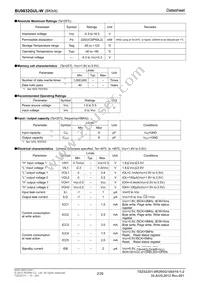 BU9832GUL-WE2 Datasheet Page 2