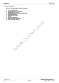 BU9873F-GTE2 Datasheet Page 10