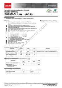 BU9889GUL-WE2 Datasheet Cover