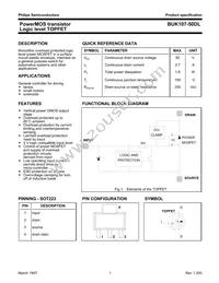 BUK107-50DL Datasheet Cover