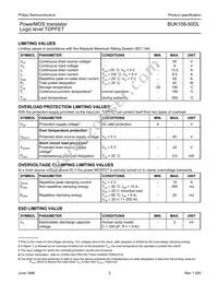 BUK108-50DL Datasheet Page 2