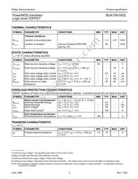 BUK109-50DL Datasheet Page 3