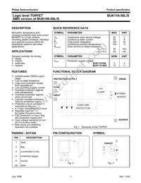 BUK116-50L Datasheet Cover