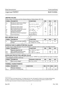 BUK118-50DL Datasheet Page 2