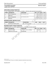 BUK127-50GT Datasheet Page 4
