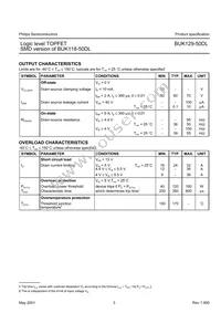 BUK129-50DL Datasheet Page 3
