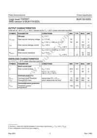 BUK130-50DL Datasheet Page 3