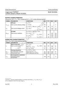 BUK139-50DL Datasheet Page 3