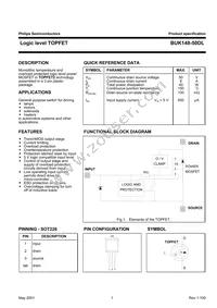 BUK148-50DL Datasheet Cover