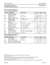 BUK202-50Y Datasheet Page 3