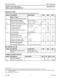 BUK204-50Y Datasheet Page 2