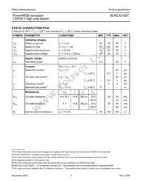 BUK210-50Y Datasheet Page 3
