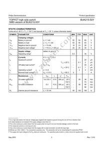 BUK215-50Y Datasheet Page 3
