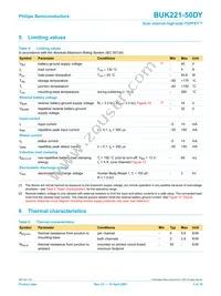 BUK221-50DY Datasheet Page 5