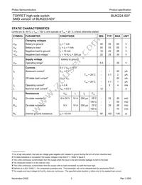 BUK224-50Y Datasheet Page 3
