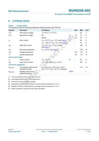 BUK6208-40C Datasheet Page 3