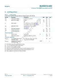 BUK6212-40C Datasheet Page 3