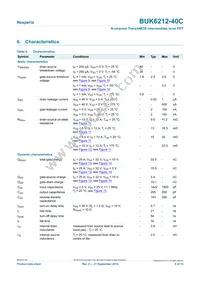 BUK6212-40C Datasheet Page 6