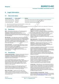 BUK6212-40C Datasheet Page 12