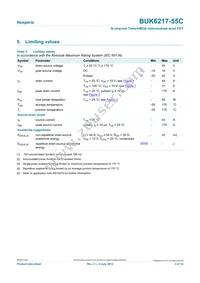 BUK6217-55C Datasheet Page 3