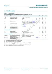 BUK6218-40C Datasheet Page 3