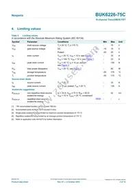BUK6226-75C Datasheet Page 3