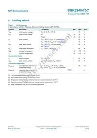 BUK6240-75C Datasheet Page 4
