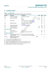 BUK6246-75C Datasheet Page 3