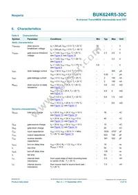 BUK624R5-30C Datasheet Page 6