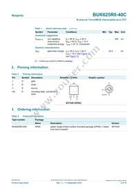 BUK625R0-40C Datasheet Page 2