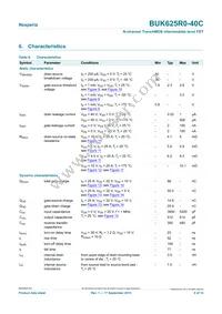 BUK625R0-40C Datasheet Page 6
